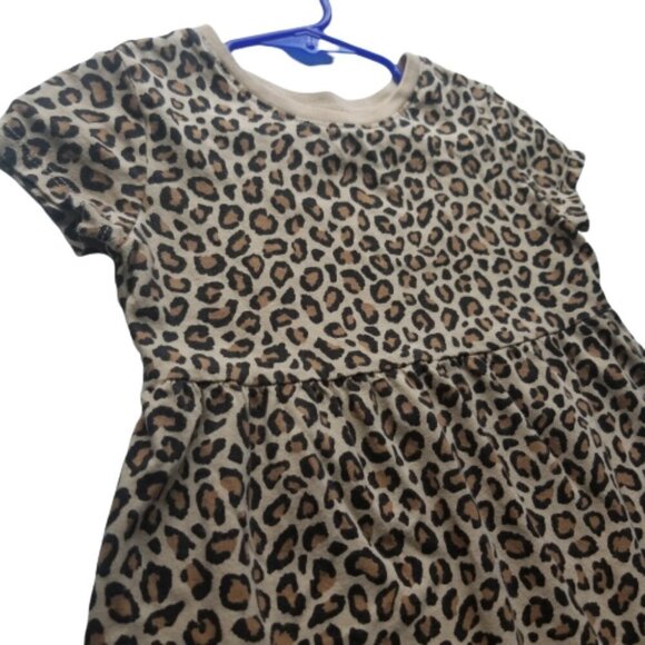 Old Navy Short Sleeve Leopard Dress 3T 🐯 - Picture 4 of 7